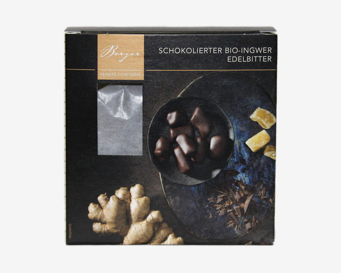Schokolierter Bio-Ingwer mit Edelbitterschokolade von Berger