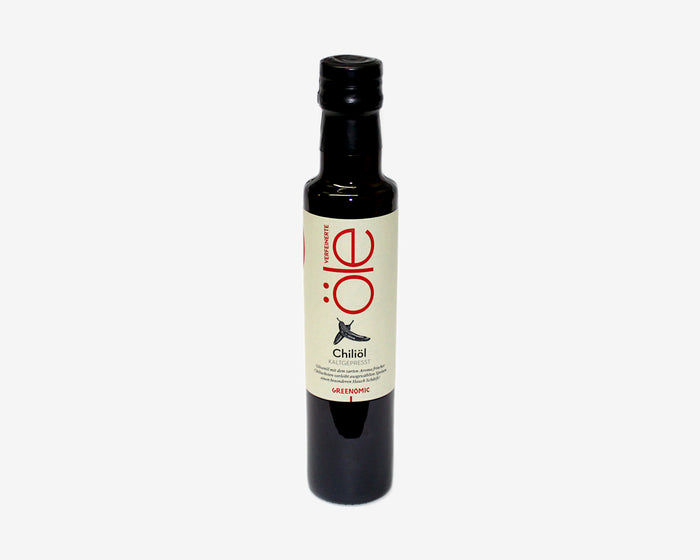 Kaltgepresstes Olivenöl mit Chiliaroma von Greenomic