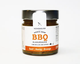 BBQ-Glasursauce: Senf, Honig & Orange von Küchenhelfer