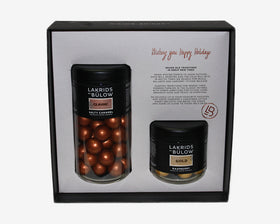Geschenkbox mit Lakritz-Schokolade-Kugeln von Lakrids by Bülow