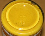 Mango-Curry-Senf von Laux - Nahaufnahme