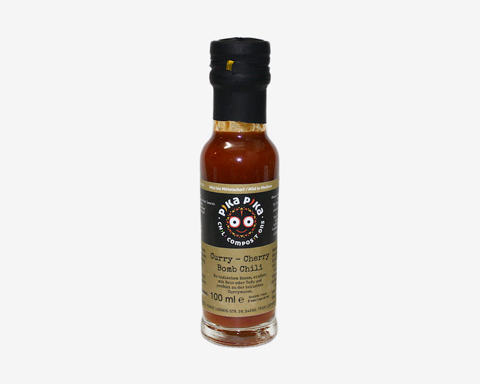 Chilisauce: Curry & Cherry Bomb Chili von Pika Pika