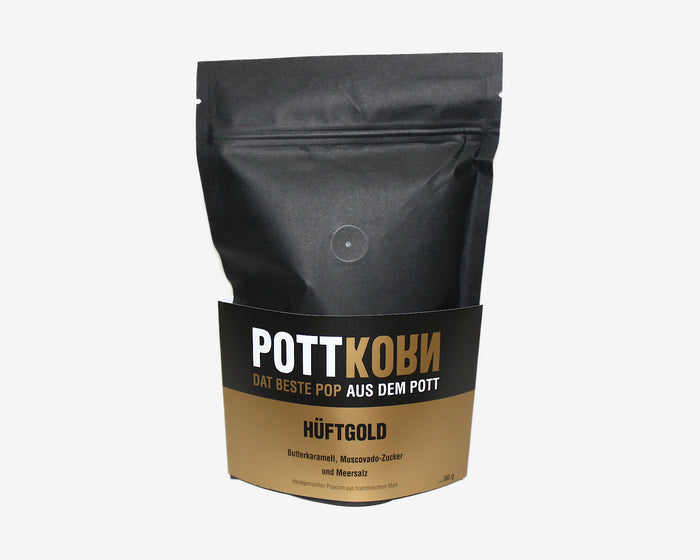 Popcorn mit Butterkaramell, Muscovado-Zucker & Meersalz von Pottkorn