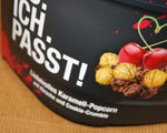 Popcorn mit Kirsche & Cookie-Crumble von Pottkorn - Nahaufnahme