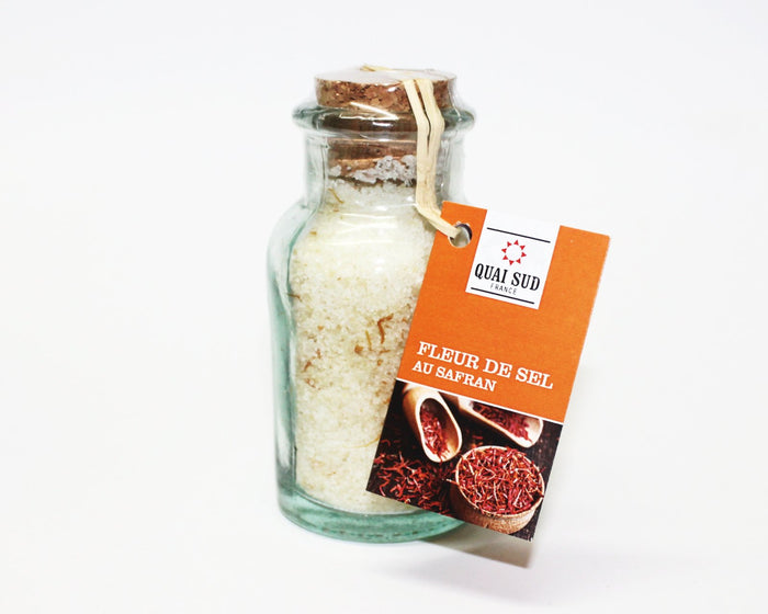 Fleur de Sel  mit Safranfäden von Quai Sud